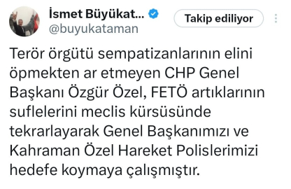 MHP'li Büyükataman'dan, Özgür Özel'in 'el öpme' eleştirisine tepki