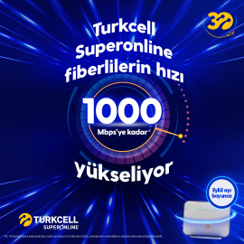 Turkcell, ev interneti hızını 1000 mbps’ye çıkarıyor