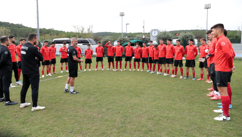 U20 Milli Futbol Takımı, Portekiz maçının hazırlıklarına Riva’da başladı