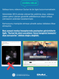 Sosyal medyada Suriye’de çekildiği iddia edilen video için dezenformasyon açıklaması